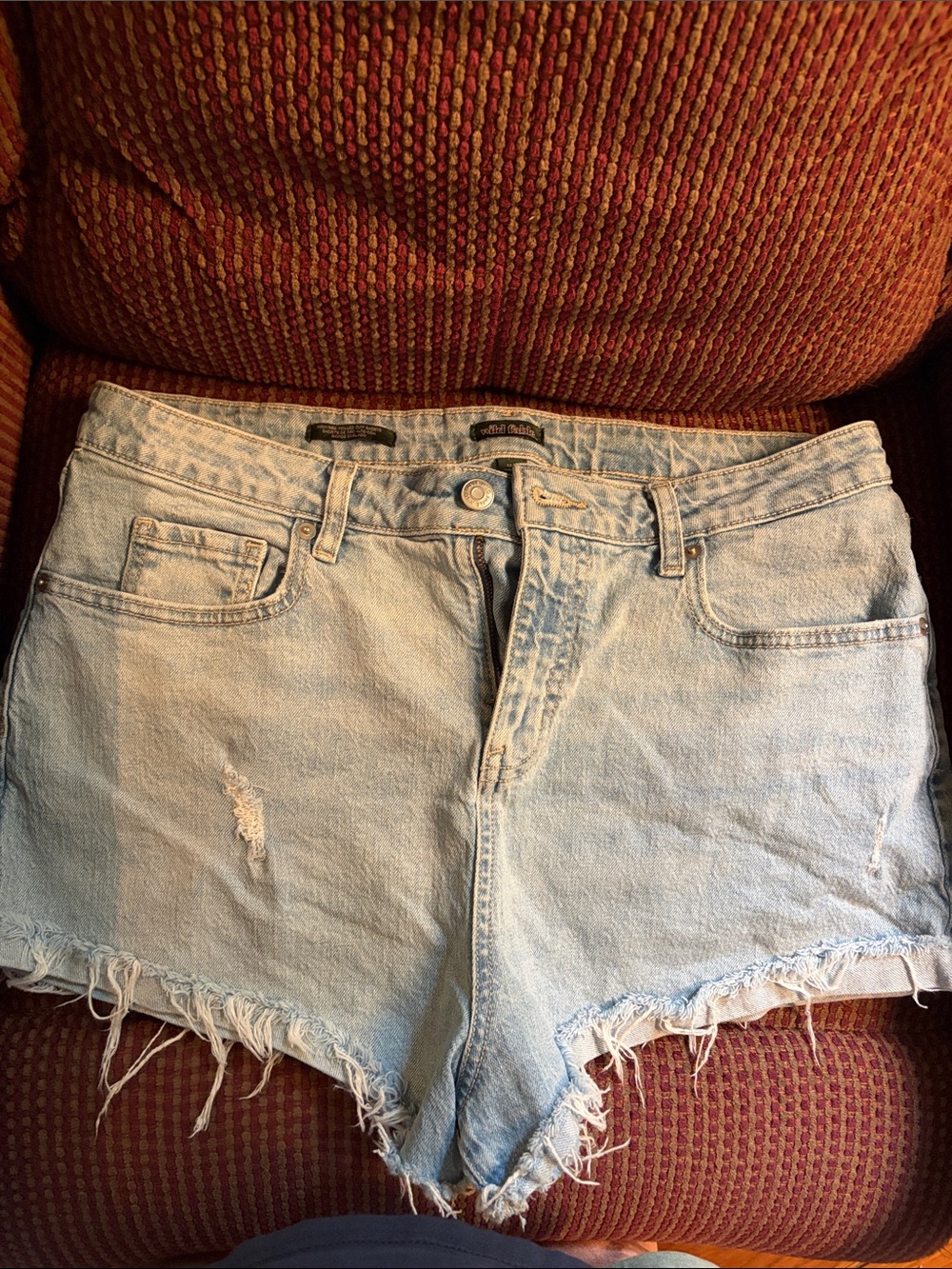 wild fable Light Wash Distressed Denim Cutoff Shorts